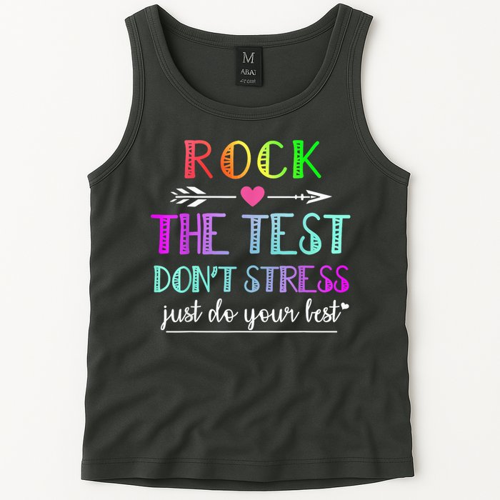 Test Day Rock The Test Teacher Testing Day Tank Top