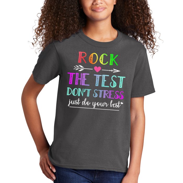 Test Day Rock The Test Teacher Testing Day Kids T-Shirt