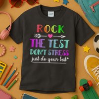 Test Day Rock The Test Teacher Testing Day Kids T-Shirt