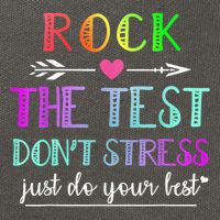 Test Day Rock The Test Teacher Testing Day Cotton Canvas Backpack