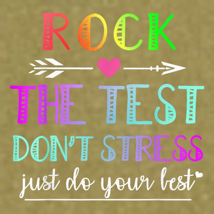 Test Day Rock The Test Teacher Testing Day Garment-Dyed Women's Muscle Tee