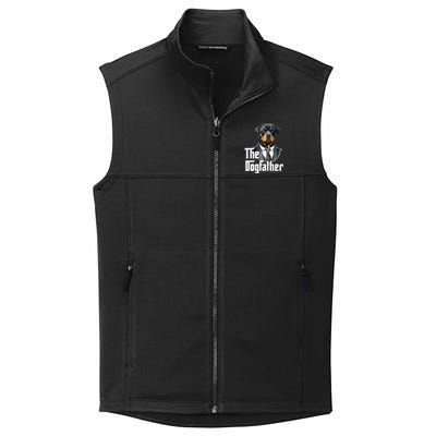 The Dogfather Rottweiler Dad Rotti Papa Funny Dog Owner Collective Smooth Fleece Vest