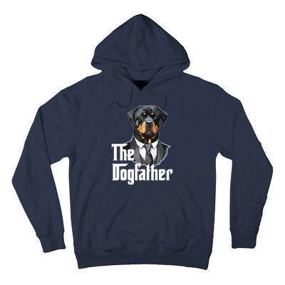 The Dogfather Rottweiler Dad Rotti Papa Funny Dog Owner Hoodie