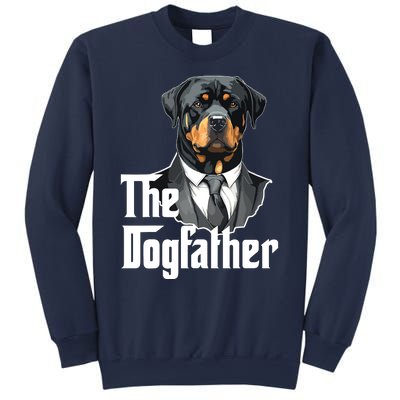 The Dogfather Rottweiler Dad Rotti Papa Funny Dog Owner Sweatshirt