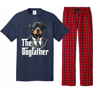 The Dogfather Rottweiler Dad Rotti Papa Funny Dog Owner Pajama Set