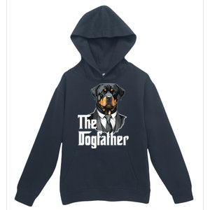 The Dogfather Rottweiler Dad Rotti Papa Funny Dog Owner Urban Pullover Hoodie