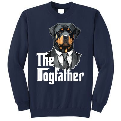 The Dogfather Rottweiler Dad Rotti Papa Funny Dog Owner Tall Sweatshirt