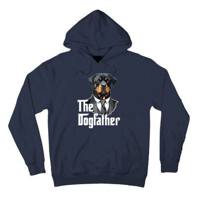 The Dogfather Rottweiler Dad Rotti Papa Funny Dog Owner Tall Hoodie