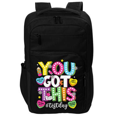 Test Day Rock The Test You Got This Teacher Test Testing Impact Tech Backpack