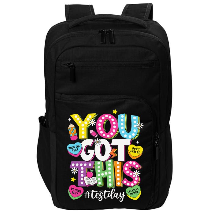 Test Day Rock The Test You Got This Teacher Test Testing Impact Tech Backpack