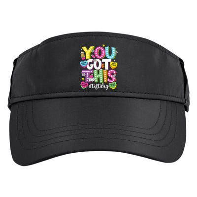 Test Day Rock The Test You Got This Teacher Test Testing Adult Drive Performance Visor