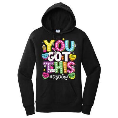 Test Day Rock The Test You Got This Teacher Test Testing Women's Pullover Hoodie