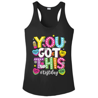 Test Day Rock The Test You Got This Teacher Test Testing Ladies PosiCharge Competitor Racerback Tank