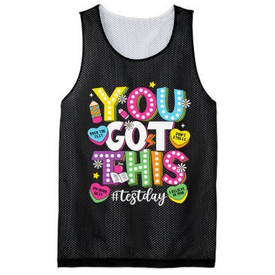 Test Day Rock The Test You Got This Teacher Test Testing Mesh Reversible Basketball Jersey Tank