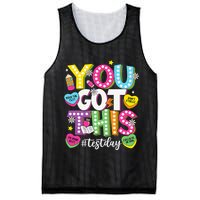 Test Day Rock The Test You Got This Teacher Test Testing Mesh Reversible Basketball Jersey Tank