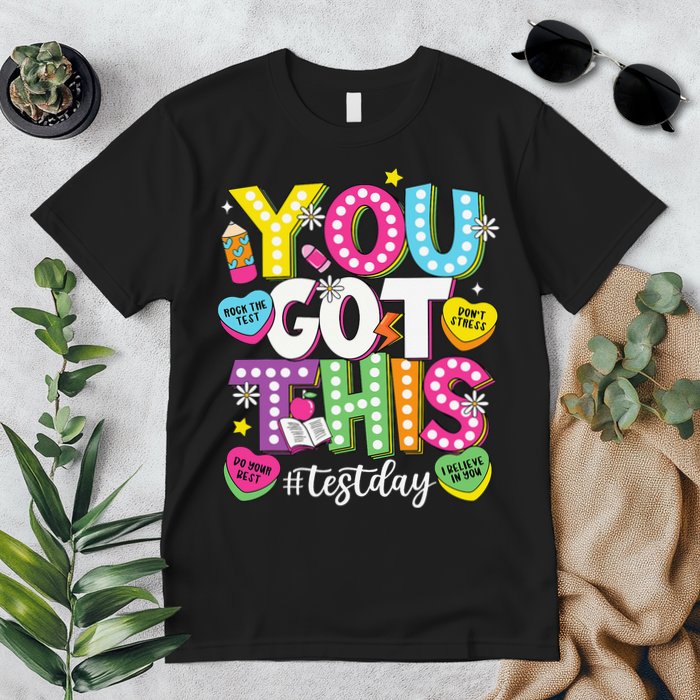Test Day Rock The Test You Got This Teacher Test Testing Premium T-Shirt