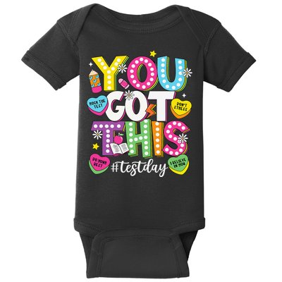 Test Day Rock The Test You Got This Teacher Test Testing Baby Bodysuit