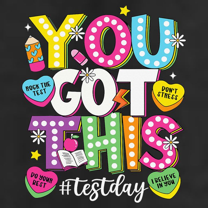Test Day Rock The Test You Got This Teacher Test Testing Microfiber Hand Towel