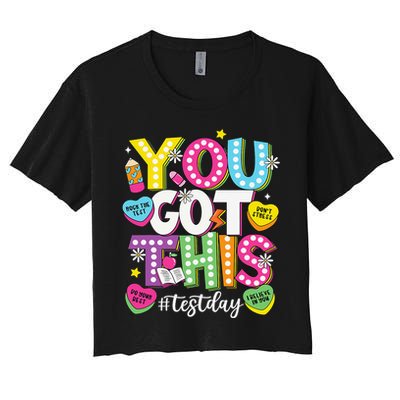 Test Day Rock The Test You Got This Teacher Test Testing Crop Top