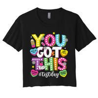 Test Day Rock The Test You Got This Teacher Test Testing Crop Top