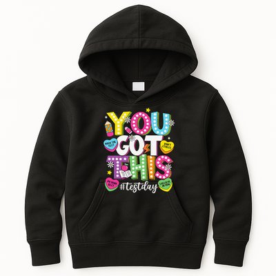 Test Day Rock The Test You Got This Teacher Test Testing Kids Hoodie