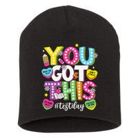 Test Day Rock The Test You Got This Teacher Test Testing Short Acrylic Beanie