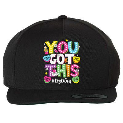 Test Day Rock The Test You Got This Teacher Test Testing Wool Snapback Cap