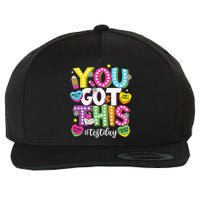 Test Day Rock The Test You Got This Teacher Test Testing Wool Snapback Cap
