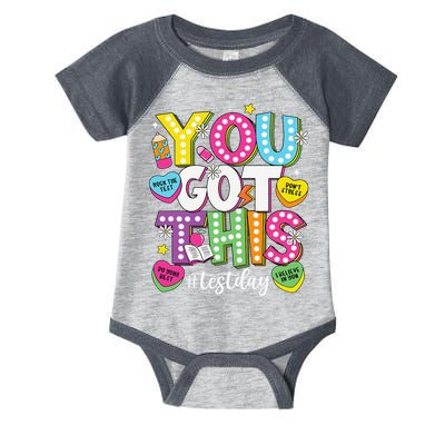 Test Day Rock The Test You Got This Teacher Test Testing Infant Baby Jersey Bodysuit