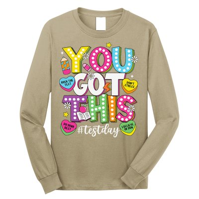 Test Day Rock The Test You Got This Teacher Test Testing Long Sleeve Shirt