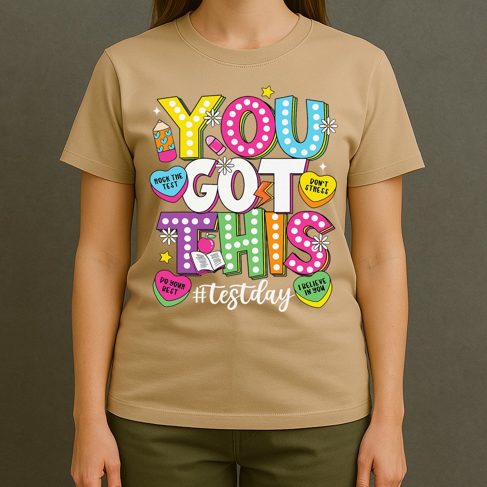 Test Day Rock The Test You Got This Teacher Test Testing T-Shirt