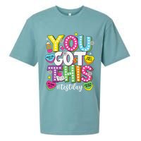 Test Day Rock The Test You Got This Teacher Test Testing Sueded Cloud Jersey T-Shirt