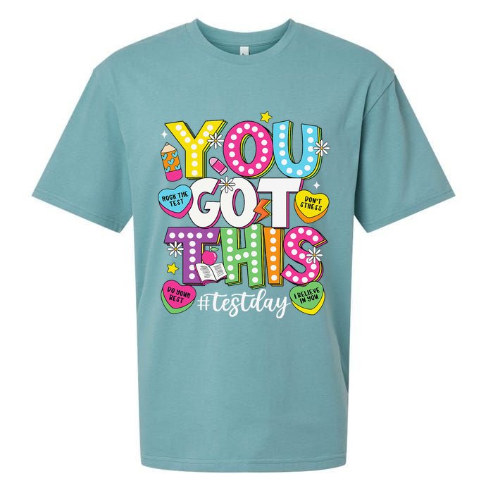 Test Day Rock The Test You Got This Teacher Test Testing Sueded Cloud Jersey T-Shirt