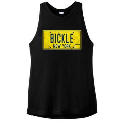 Taxi Driver Retro Old Ny Movie Travis Bickle License Plate Ladies PosiCharge Tri-Blend Wicking Tank