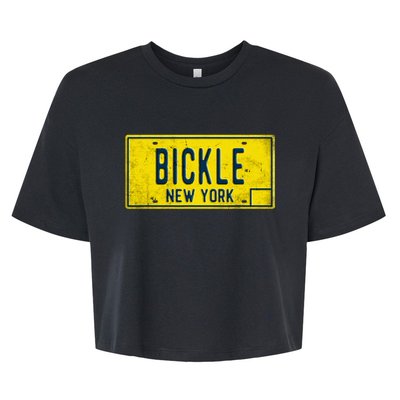 Taxi Driver Retro Old Ny Movie Travis Bickle License Plate Bella+Canvas Jersey Crop Tee