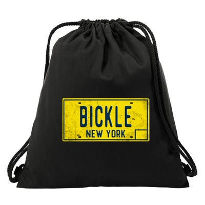 Taxi Driver Retro Old Ny Movie Travis Bickle License Plate Drawstring Bag