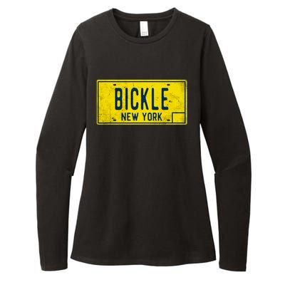 Taxi Driver Retro Old Ny Movie Travis Bickle License Plate Womens CVC Long Sleeve Shirt