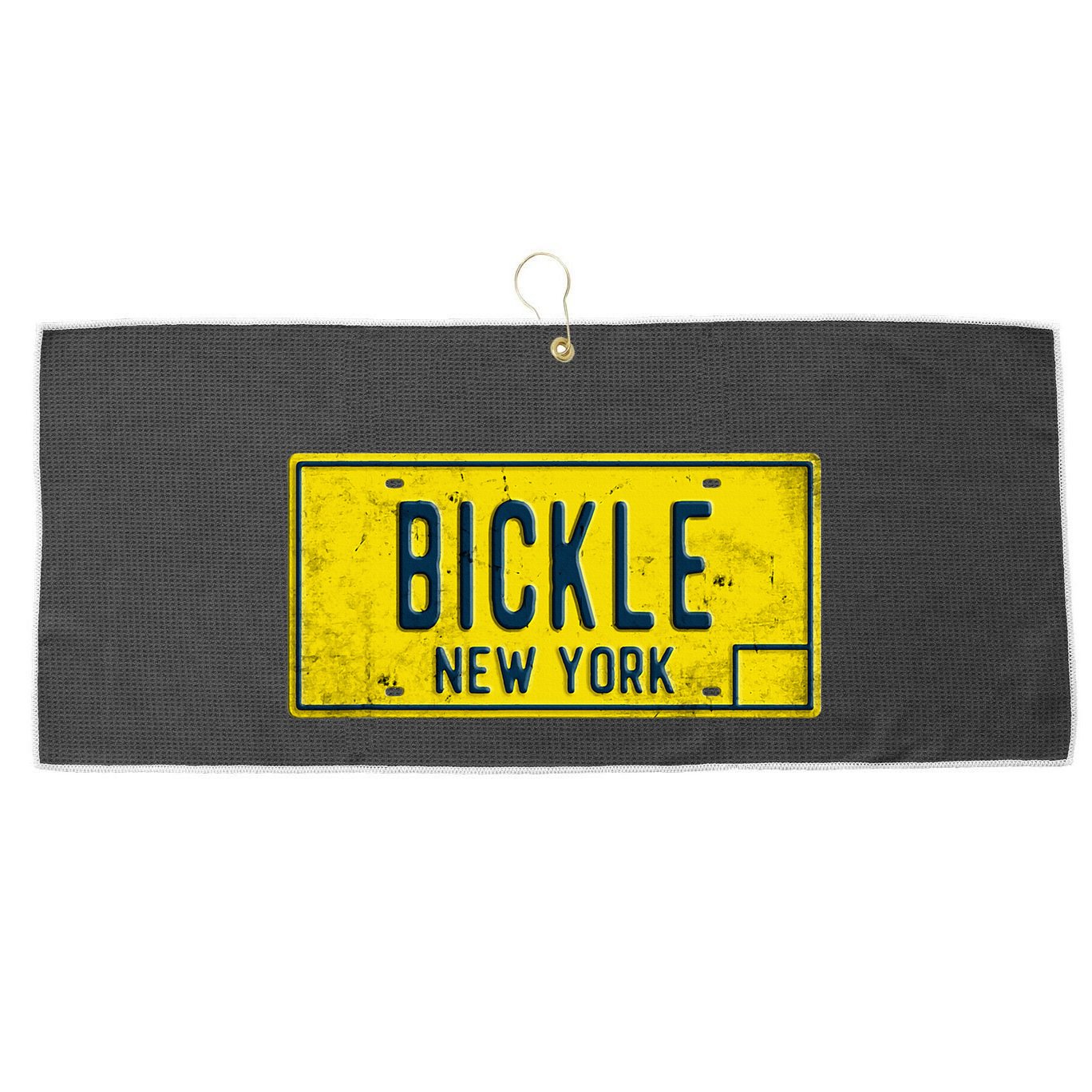 Taxi Driver Retro Old Ny Movie Travis Bickle License Plate Large Microfiber Waffle Golf Towel