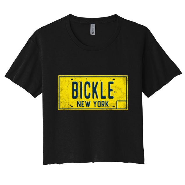 Taxi Driver Retro Old Ny Movie Travis Bickle License Plate Crop Top