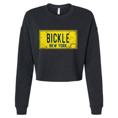 Taxi Driver Retro Old Ny Movie Travis Bickle License Plate Cropped Pullover Crew