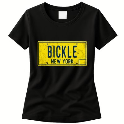 Taxi Driver Retro Old Ny Movie Travis Bickle License Plate Womens T-Shirt