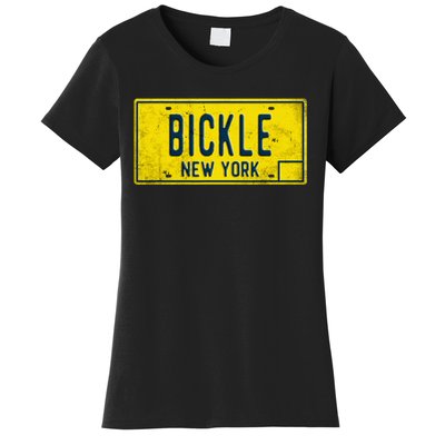 Taxi Driver Retro Old Ny Movie Travis Bickle License Plate Women's T-Shirt