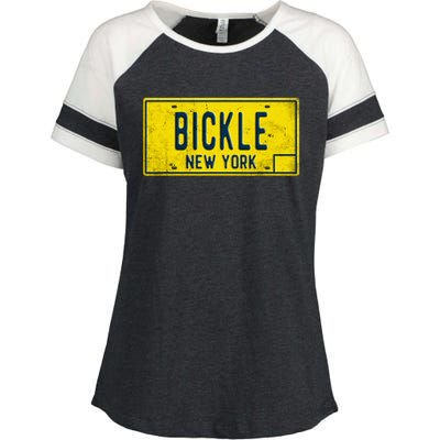 Taxi Driver Retro Old Ny Movie Travis Bickle License Plate Enza Ladies Jersey Colorblock Tee