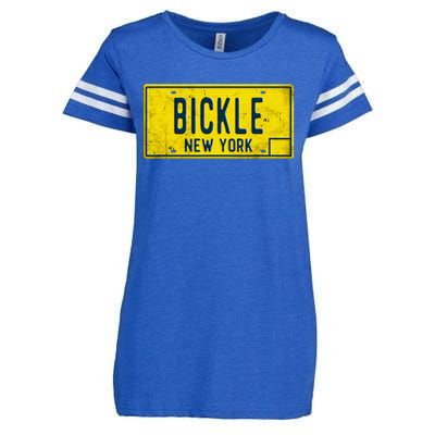 Taxi Driver Retro Old Ny Movie Travis Bickle License Plate Enza Ladies Jersey Football T-Shirt