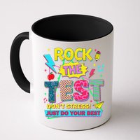 Test Day Rock The Test Just Do Your Best Teacher Testing Mug