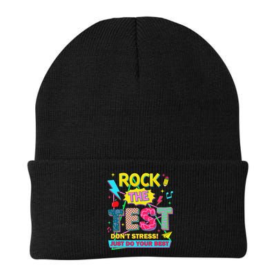 Test Day Rock The Test Just Do Your Best Teacher Testing Beanie