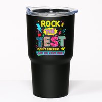 Test Day Rock The Test Just Do Your Best Teacher Testing Tumbler