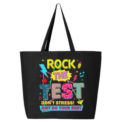 Test Day Rock The Test Just Do Your Best Teacher Testing 25L Jumbo Tote