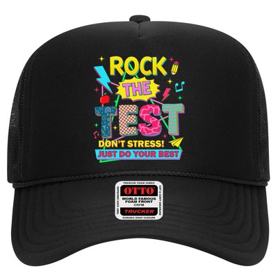 Test Day Rock The Test Just Do Your Best Teacher Testing Trucker Hat