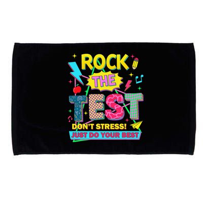 Test Day Rock The Test Just Do Your Best Teacher Testing Microfiber Hand Towel